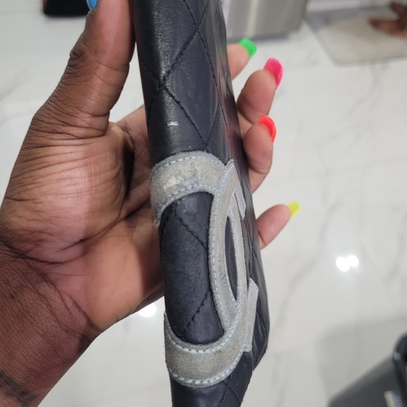🔹️ CHANEL🔹️ Cambon Black Quilted Lambskin Leather CC Long Wallet ✨️🖤 COA - Picture 4 of 12